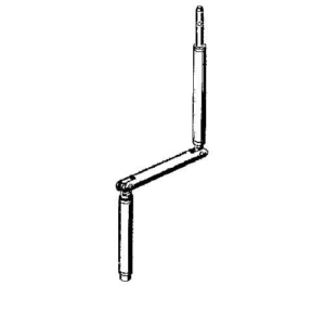 Vikbar vev för vevrör