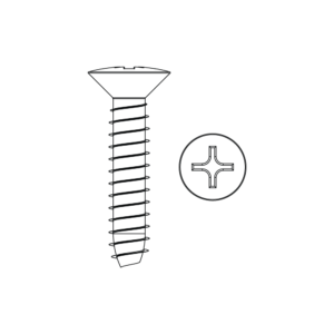 Skruv RXS A2 POZ 4,8x19