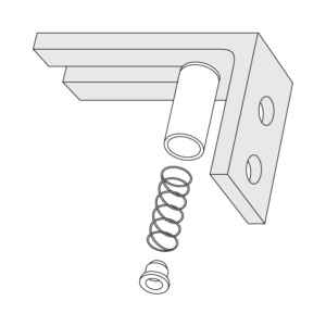 Monteringskit Screen Aluminium