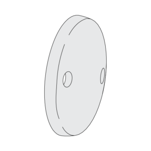 Ändskydd runt, gavelbeslag