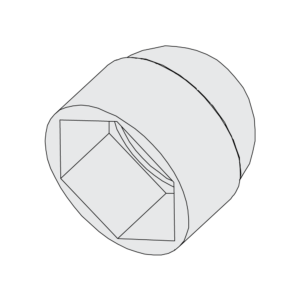 Mutterskydd MS M8 13 mm