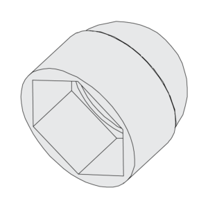 Mutterskydd MS M10 17 mm
