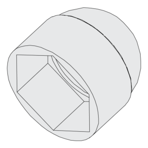 Mutterskydd MS M12 19 mm