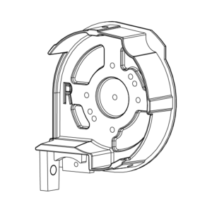 Gavelbeslag höger, växel