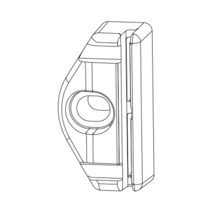 Avståndshållare 12 mm, styrskena