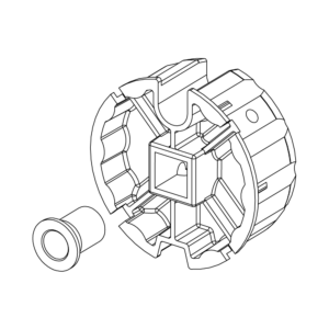 Rörbussning Ø 70 mm, Ø 10 mm