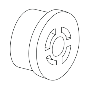 Lagerbussning, monteringskonsol vägg