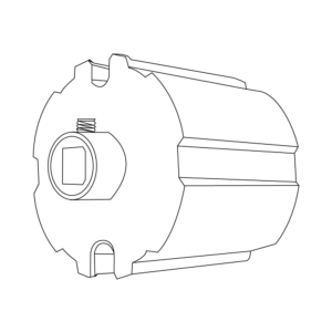 Seriekopplingsbussning Ø 85 mm, gängad