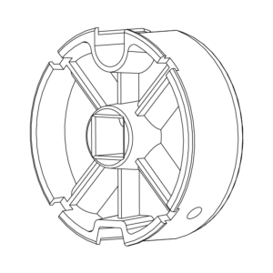 Seriekopplingsbussning Ø 78 mm, gängad