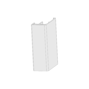 Styrskena Zip front skruv 100/135