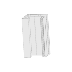 Styrskena Zip bakre skruv 100/135